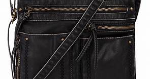 Montana West Crossbody Bags for Women Lightweight Multi Pocket Purses Soft Leather Shoulder Crossover Satchel Handbags