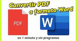 Convertir PDF a Word Online - GRATIS Y SIN PROGRAMAS - CON GOOGLE DRIVE