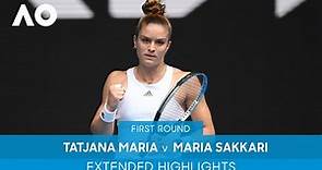 Tatjana Maria v Maria Sakkari Extended Highlights (1R) | Australian Open 2022