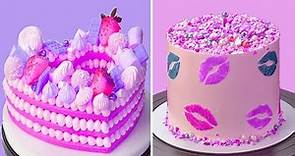 Amazing Colorful Cake Decorating Ideas | So Tasty Heart Cake Recipes | Easy Cake Decorating Ideas