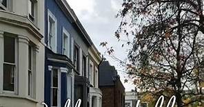 Notting Hill, un barrio muy bonito, conocido por sus casas de colores￼🌈#travelvlog #londres