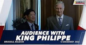 Audience with King Philippe of Belgium 12/13/2022