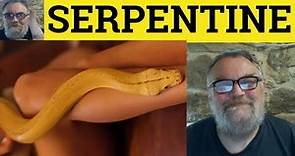 🔵 Serpentine Meaning - Serpentine Examples - Serpentine Defined - Literary Adjectives Serpentine