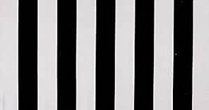 58" Striped Canvas White/Black, Fabric by the Yard