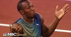 Gatlin beats Bolt...Bolt shrugs - 2013 Diamond League Rome | NBC Sports