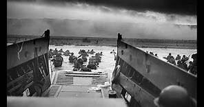 Original D-Day footage US Troops storming the Beaches of Normandy