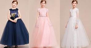 Beautiful flower girl dresses | junior bridesmaid dresses | kids evening dresses