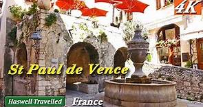 Saint Paul de Vence Old Hill Town - French Riviera, Cote d'Azur - Bucket List France 4K