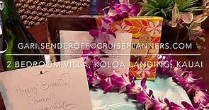 Koloa Landing Kauai - 2 bedroom villa tour, Marriott Autograph Collection at Poipu Beach