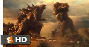 Godzilla vs. Kong (2021) - Godzilla vs. Kong Scene (2/10) | Movieclips