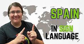 How to sign Spain in Spanish Sign Language | España 🇪🇸
