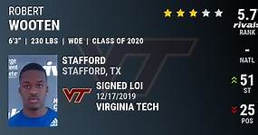 Robert Wooten 2020 Weakside Defensive End Virginia Tech
