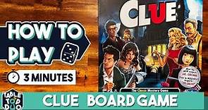How To Play Clue Board Game in 3 minutes (Cluedo Board Game Rules)