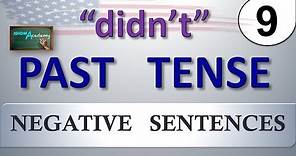 Pasado Simple en INGLES # 9 (formando oraciones negativas en pasado simple "didn't") - PAST TENSE