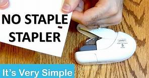 Say Goodbye to Staples with the Staple Free Stapler