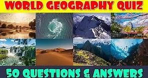 50 Geography Quiz Questions | How Much Do You Know About Geography?