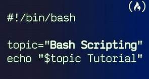 Bash Scripting Tutorial for Beginners