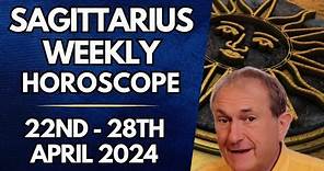 Sagittarius Horoscope - Weekly Astrology - from 22nd - 28th April 2024