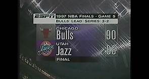 NBA Finales 1997: Utah Jazz VS Chicago Bulls - 5to Partido (ESPN Latinoamérica)