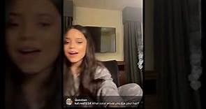 Jenna Ortega Instagram Live Stream 10/25/20