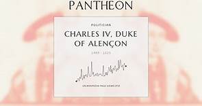 Charles IV, Duke of Alençon Biography - French nobleman (1489–1525)