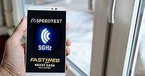 Speedtest Fastweb su Wi-Fi 5Ghz fibra ottica FTTH 2.5 GB - FiberCop ex Flashfiber su Samsung S20 5g