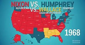 This animated map shows how the states voted in every presiden...