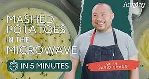 David Chang Makes Mashed Potatoes in the Microwave in MINUTES