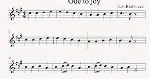 Ode to Joy- Easy Violin Sheet Music