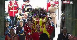 Entrada de la familia real a la Abadía de Westminster en el funeral de Isabel II | ¡HOLA! TV