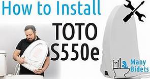 How to install the TOTO S550e Washlet Bidet Seat