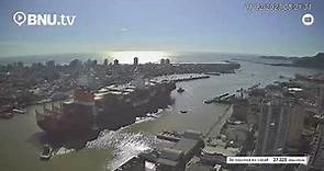 Navio Gigante RIO DE JANEIRO EXPRESS desfilando pra câmera do canal! Porto de Navegantes SC