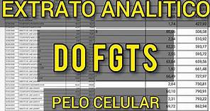 EXTRATO ANALÍTICO DO FGTS (passo a passo 2024)