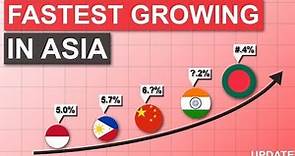 Top 10 Fastest Growing Countries In Asia |Asian Growth