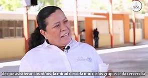 Clases presenciales en la primaria Margarita Maza de Juárez