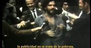 Jerry Rubin 1968 subtitulado en español (extraído de "Hippies remember the glory days")