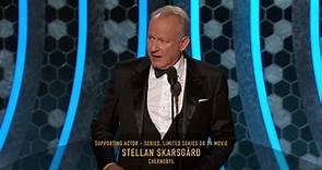 Stellan Skarsgård Wins Best Supporting Actor in a Limited Series or TV Movie - 2020 Golden Globes