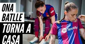 ONA BATLLE ya ES JUGADORA del FC BARCELONA femenina. DUPLA TOP junto a LUCY BRONZE en el LATERAL.