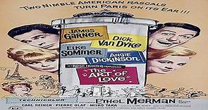 ASA 🎥📽🎬 The Art of Love (1965) a film directed by Norman Jewison with James Garner, Dick Van Dyke, Elke Sommer.