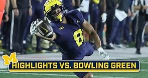 Bowling Green at Michigan | Highlights | Big Ten Football | Sept. 16, 2023
