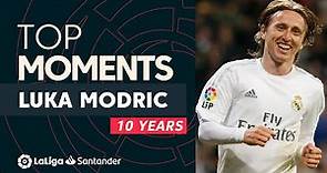 BEST MOMENTS Luka Modric LaLiga Santander - 10 Años en LaLiga!