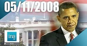 20h Antenne 2 du 05 novembre 2008 | Barack Obama élu 44e président des Etats-Unis | Archive INA