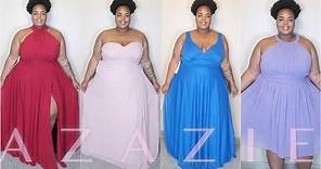 Plus Size Formal Gowns ft. Azazie | Try-On