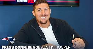 Austin Hooper: "Excited about the next opportunity." | Patriots Press Conference