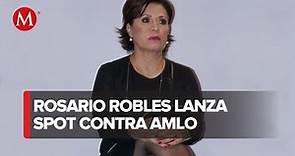 Rosario Robles reaparece con spot y critica a gobierno de AMLO en adelanto de su bioserie