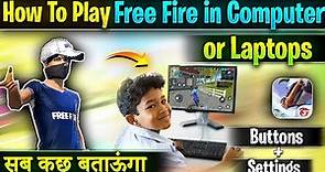 How to Play Free Fire in Computer & Laptop | PC MEIN FREE FIRE KAISE KHELE. how to play free fire pc