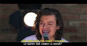 One Direction - Night Changes (Acoustic) Lyrics Español inglés