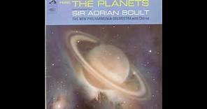 Holst The Planets Sir Adrian Boult The New Philharmonia Orchestra With Chorus