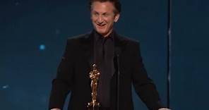 Sean Penn winning Best Actor for "Milk"