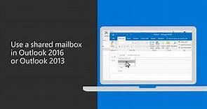 Abrir e utilizar uma caixa de correio partilhada no Outlook